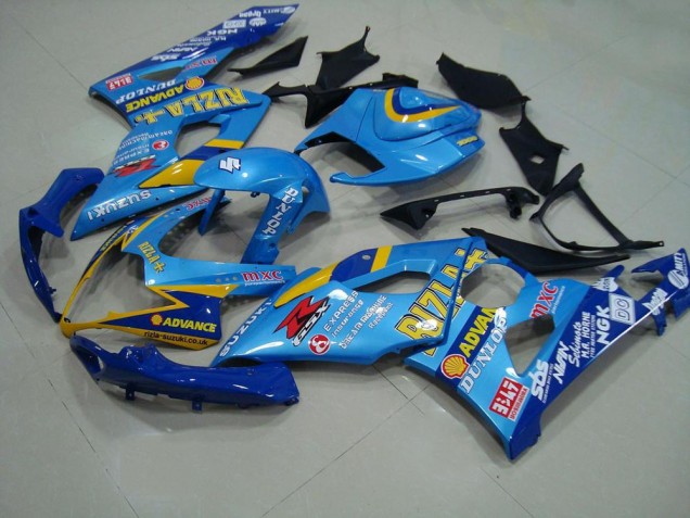 Cheapest 2005-2006 Light Blue Rizzla Suzuki GSXR 1000 Motor Bike Fairings