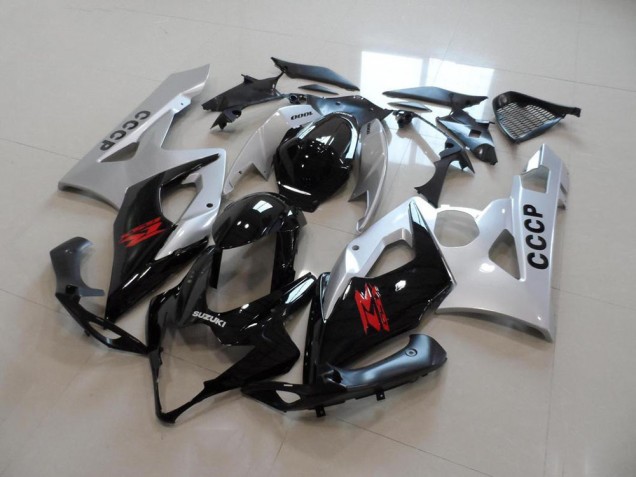 Cheapest 2005-2006 Silver Black Suzuki GSXR 1000 Moto Fairings