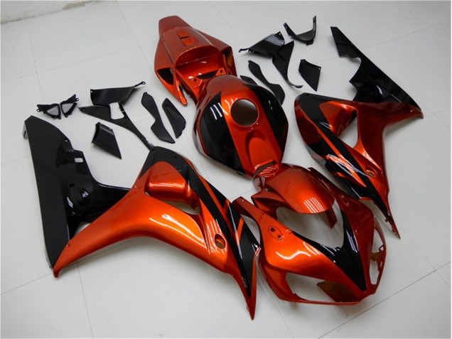 Cheapest 2006-2007 Orange Black Honda CBR1000RR Motorcycle Fairings Kit
