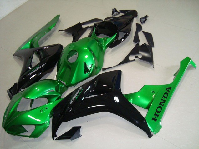 Cheapest 2006-2007 Black Green Honda CBR1000RR Motorcycle Fairing Kits