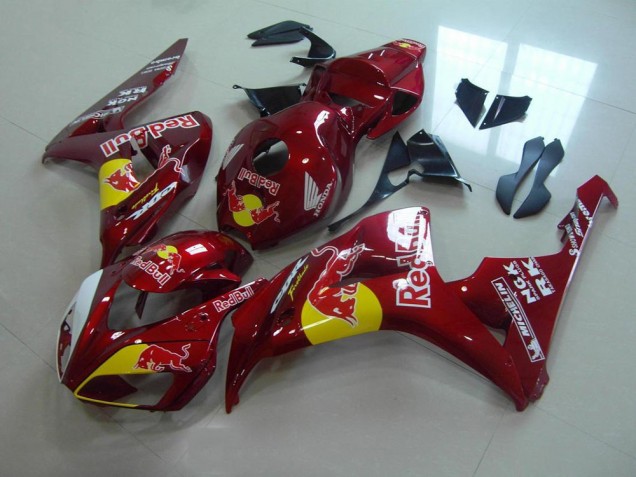 Cheapest 2006-2007 Candy Red Red Bull Honda CBR1000RR Motorcylce Fairings