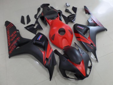 Cheapest 2006-2007 Red and Matte Black Honda CBR1000RR Motor Fairings