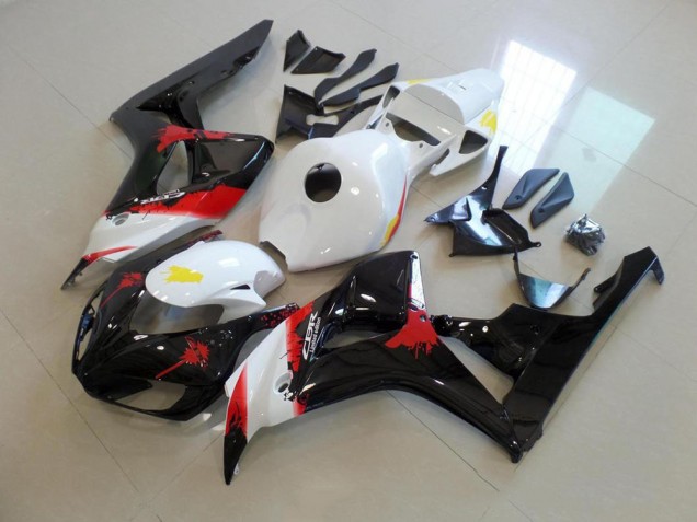 Cheapest 2006-2007 White Black with No Sticker Honda CBR1000RR Bike Fairing Kit