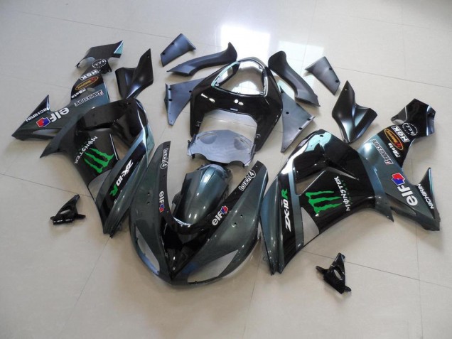 Cheapest 2006-2007 Grey Monster Kawasaki ZX10R Motorcycle Fairing