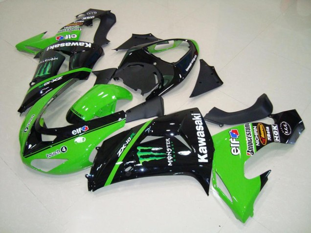 Cheapest 2006-2007 Green Monster Kawasaki ZX10R Bike Fairings