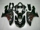 Cheapest 2006-2007 Black Red Flame Kawasaki ZX10R Motorcyle Fairings