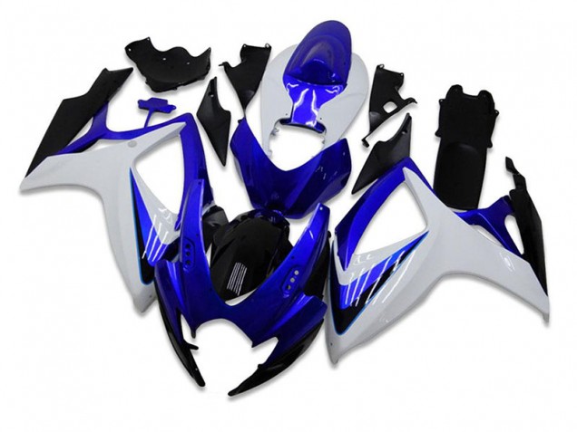 Cheapest 2006-2007 Blue White Suzuki GSXR 600/750 Motorbike Fairing