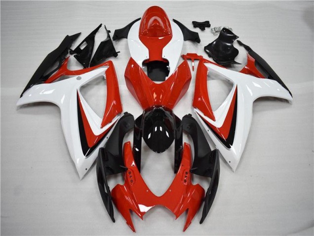 Cheapest 2006-2007 Red Black Suzuki GSXR 600/750 Motorcycle Fairings Kits