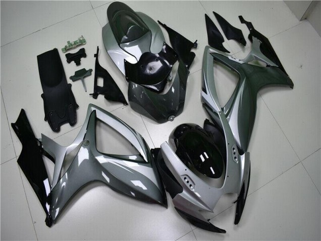 Cheapest 2006-2007 Silver Grey Suzuki GSXR 600/750 Motorcycle Replacement Fairings