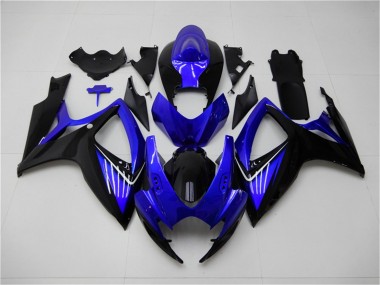 Cheapest 2006-2007 Blue Black Suzuki GSXR 600/750 Replacement Fairings & Bodywork