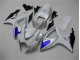 Cheapest 2006-2007 White Blue Suzuki GSXR 600/750 Motorcylce Fairings