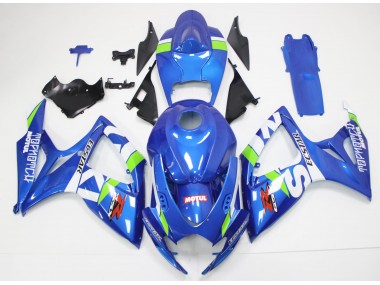 Cheapest 2006-2007 Blue White Suzuki GSXR 600/750 Motorcycle Fairings
