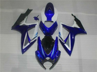Cheapest 2006-2007 Blue White Suzuki GSXR 600/750 Bike Fairing