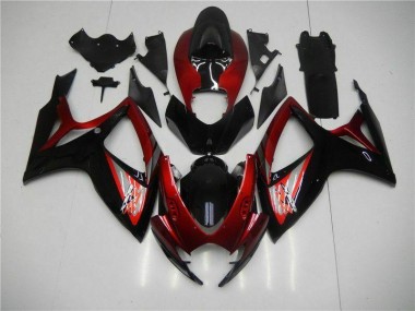 Cheapest 2006-2007 Red Black Suzuki GSXR 600/750 Motor Bike Fairings