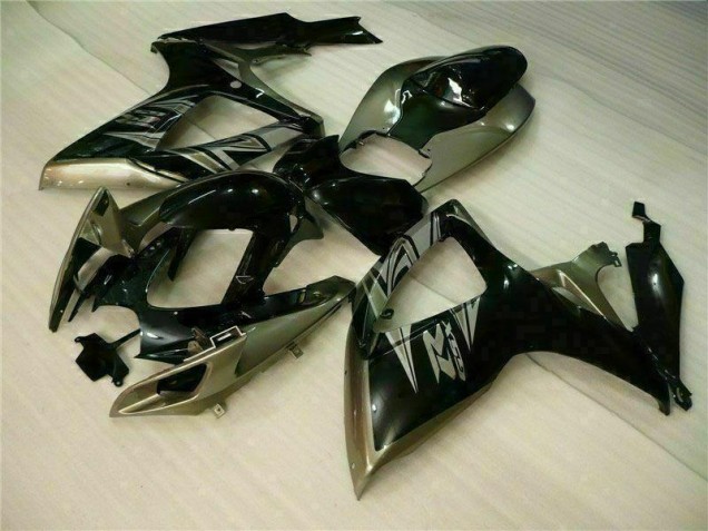 Cheapest 2006-2007 Black Grey Suzuki GSXR 600/750 Motorcycle Fairing Kits