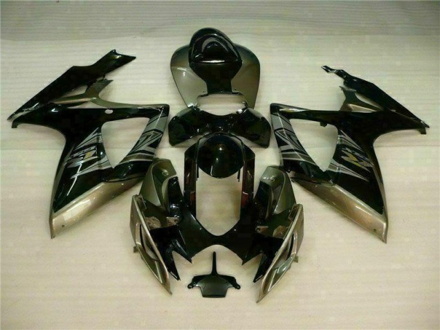 Cheapest 2006-2007 Black Grey Suzuki GSXR 600/750 Motorcycle Fairing Kits