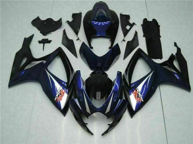 Cheapest 2006-2007 Black Blue Suzuki GSXR 600/750 Motorbike Fairing Kits