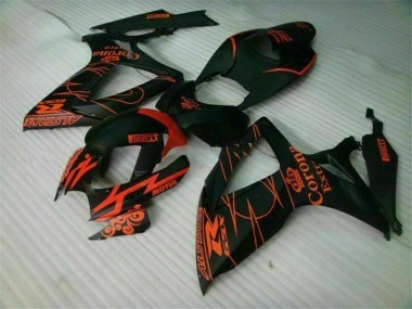 Cheapest 2006-2007 Black Suzuki GSXR 600/750 Motorcycle Fairings Kits
