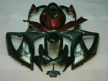 Cheapest 2006-2007 Black Red Suzuki GSXR 600/750 Motorcycle Fairings