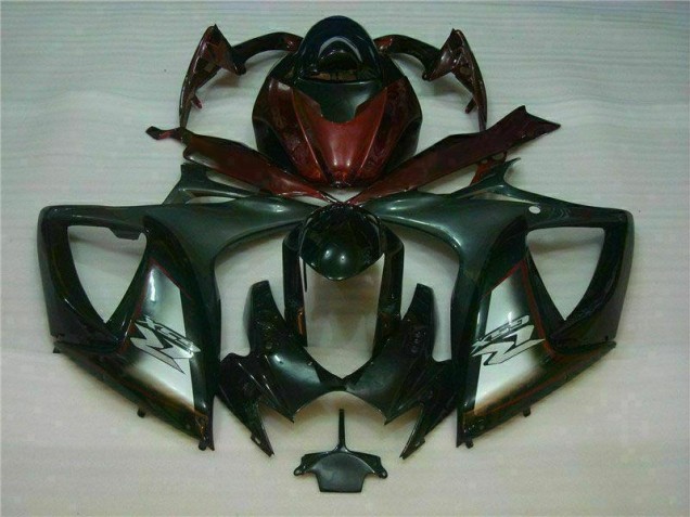 Cheapest 2006-2007 Black Red Suzuki GSXR 600/750 Motorcycle Fairings