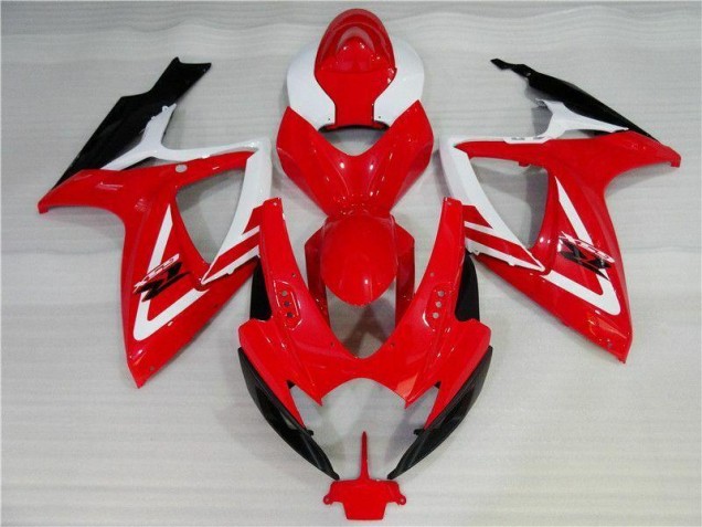 Cheapest 2006-2007 Red White Suzuki GSXR 600/750 Motorbike Fairing