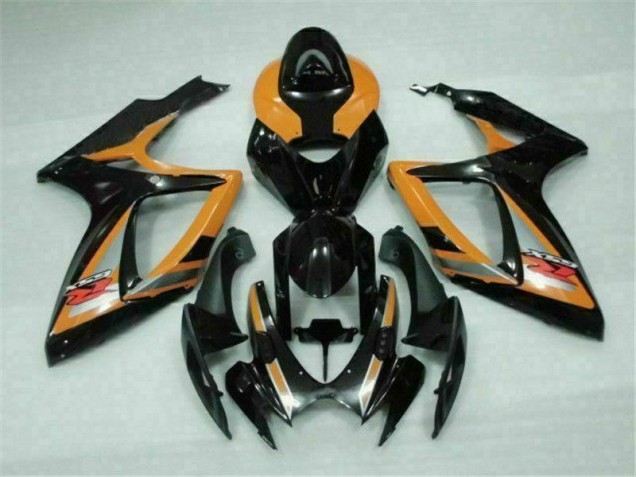 Cheapest 2006-2007 Black Orange Suzuki GSXR 600/750 Bike Fairings