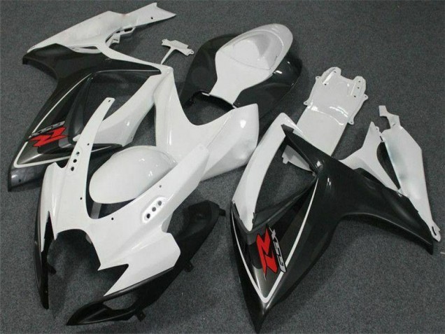 Cheapest 2006-2007 White Suzuki GSXR 600/750 Motorcycle Fairing Kits