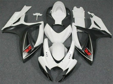 Cheapest 2006-2007 White Suzuki GSXR 600/750 Motorcycle Fairing Kits