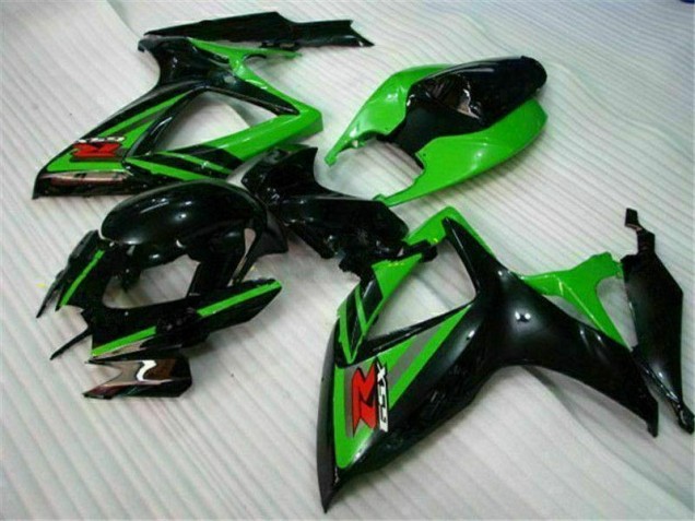 Cheapest 2006-2007 Black Green Suzuki GSXR 600/750 Replacement Motorcycle Fairings