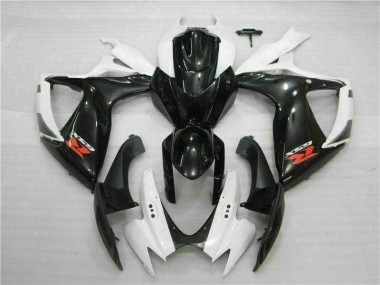 Cheapest 2006-2007 White Black Suzuki GSXR 600/750 Motorbike Fairing Kits