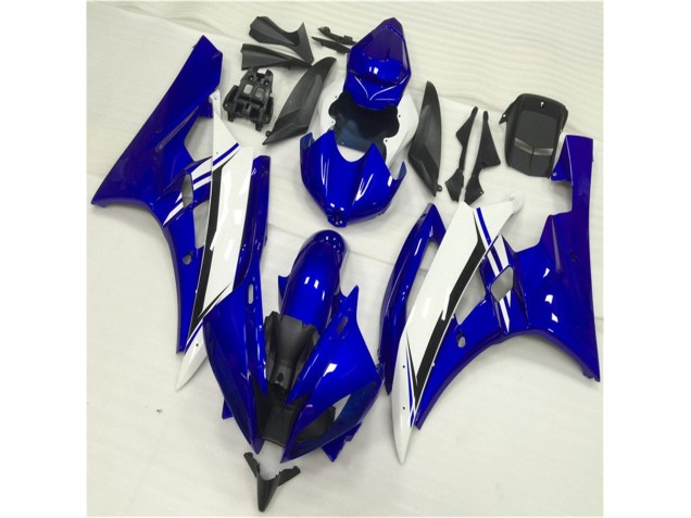 Cheapest 2006-2007 Blue White Yamaha YZF R6 Motorbike Fairing