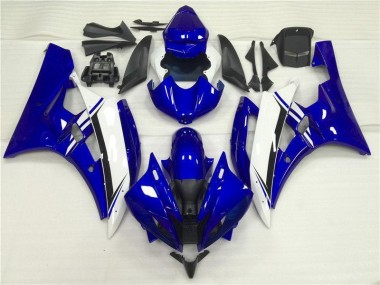 Cheapest 2006-2007 Blue White Yamaha YZF R6 Motorbike Fairing