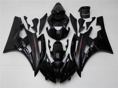 Cheapest 2006-2007 Glossy Matte Black Yamaha YZF R6 Motor Bike Fairings
