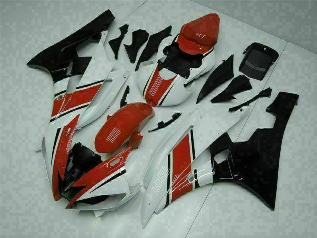 Cheapest 2006-2007 Red White Yamaha YZF R6 Motorcycle Fairings & Plastics
