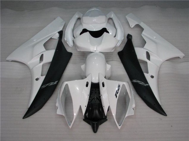 Cheapest 2006-2007 White Black Yamaha YZF R6 Motorcycle Bodywork