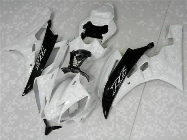Cheapest 2006-2007 White Black Yamaha YZF R6 Bike Fairings