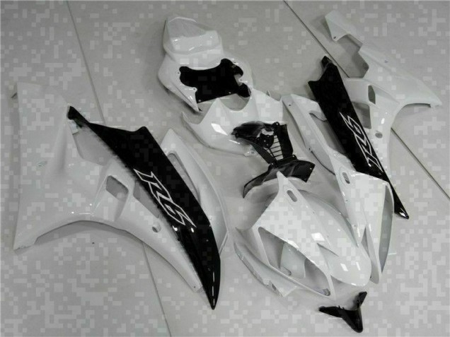 Cheapest 2006-2007 White Black Yamaha YZF R6 Bike Fairings