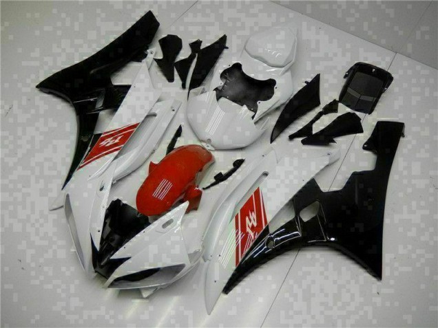 Cheapest 2006-2007 White Black Yamaha YZF R6 Motorbike Fairing
