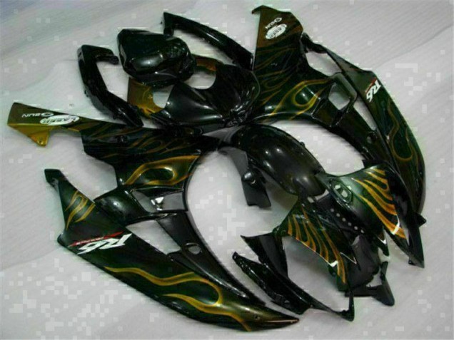 Cheapest 2006-2007 Black Yamaha YZF R6 Bike Fairing Kit