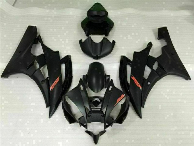 Cheapest 2006-2007 Black Yamaha YZF R6 Replacement Fairings