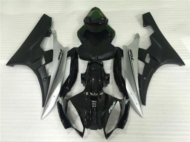 Cheapest 2006-2007 Silver Black Yamaha YZF R6 Motorbike Fairing