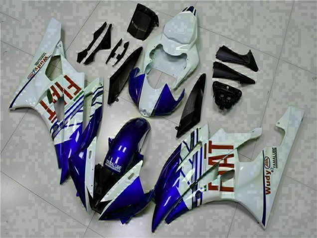 Cheapest 2006-2007 White Blue Yamaha YZF R6 Bike Fairings & Bodywork Cheapest 2006-2007 White Blue Yamaha YZF R6 Bike Fairings & Bodywork