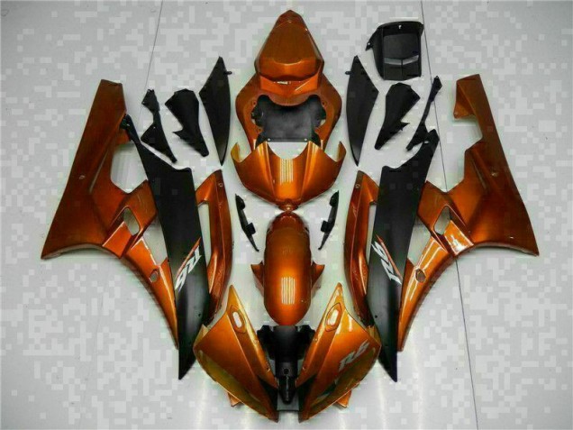 Cheapest 2006-2007 Orange Yamaha YZF R6 Motorbike Fairing Kits