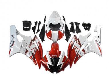 Cheapest 2006-2007 Red White Yamaha YZF R6 Motorcycle Fairings & Bodywork