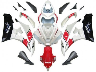Cheapest 2006-2007 White Red Black Yamaha YZF R6 Bike Fairings