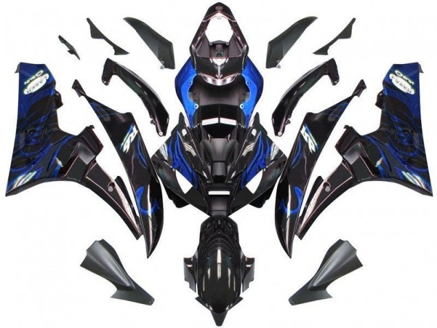 Cheapest 2006-2007 Black Blue Flame Yamaha YZF R6 Motor Bike Fairings