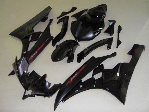 Cheapest 2006-2007 OEM Style Black Yamaha YZF R6 Motorcycle Fairings