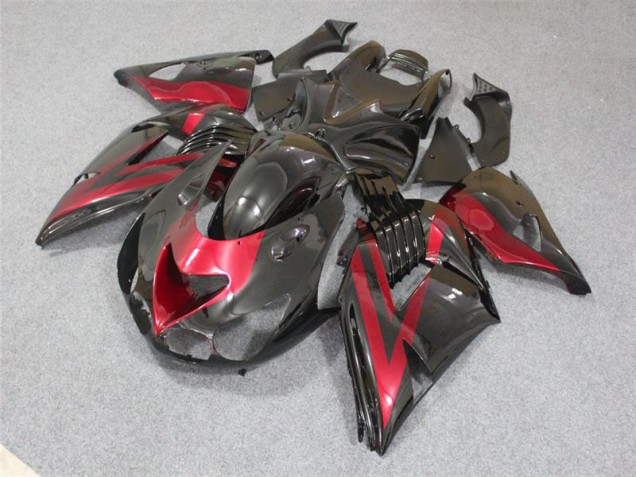 Cheapest 2006-2011 Black Red Kawasaki ZX14R ZZR1400 Bike Fairings Cheapest 2006-2011 Black Red Kawasaki ZX14R ZZR1400 Bike Fairings