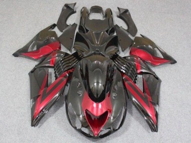 Cheapest 2006-2011 Black Red Kawasaki ZX14R ZZR1400 Bike Fairings