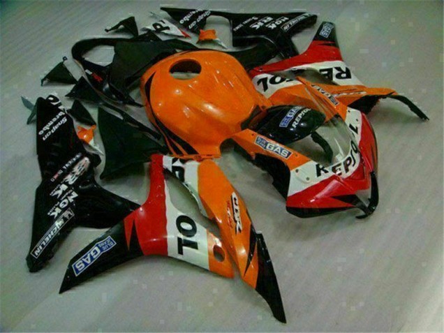 Cheapest 2007-2008 Orange Black Repsol Honda CBR600RR Motorcycle Replacement Fairings